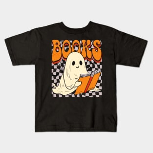 Book Reading Ghost T-Shirt Kids T-Shirt